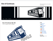 Tablet Screenshot of outofcontinues.com